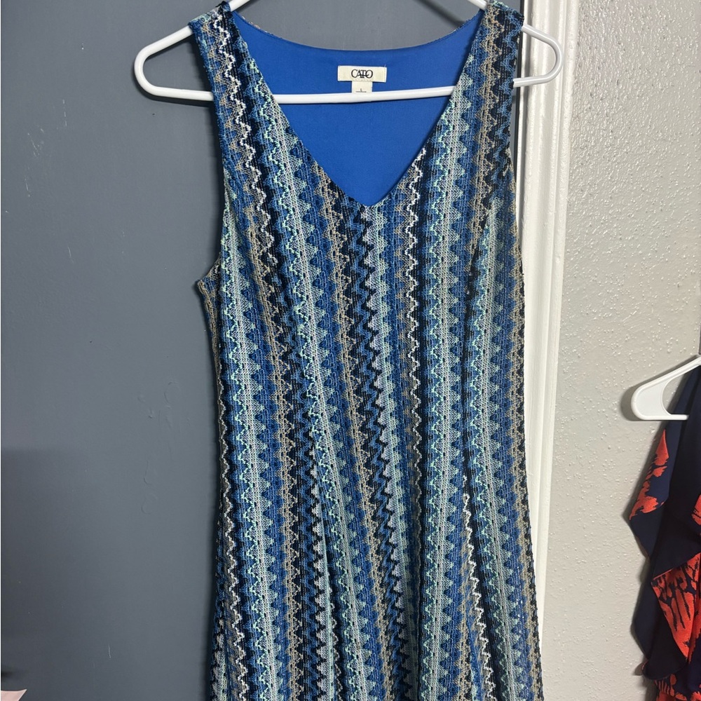 Cato Vibrant Blue Midi Dress